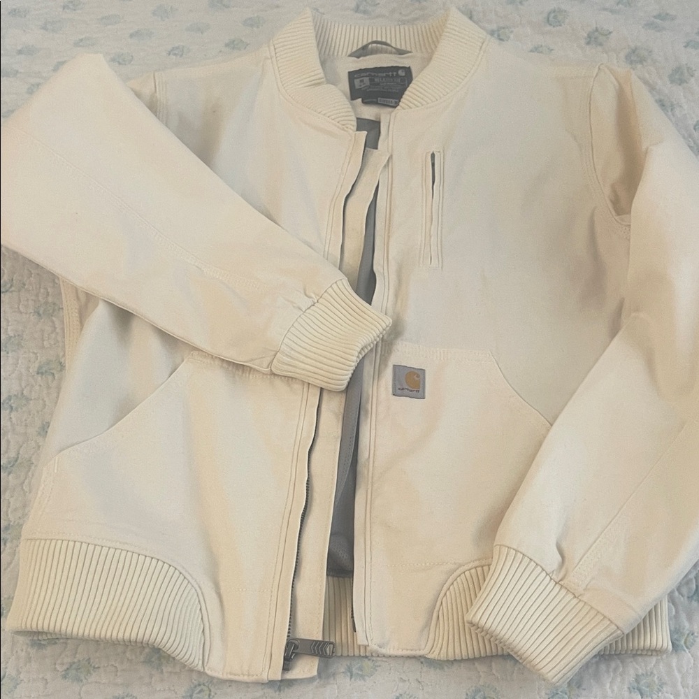Carhartt Men's Cream Bomber Jacket